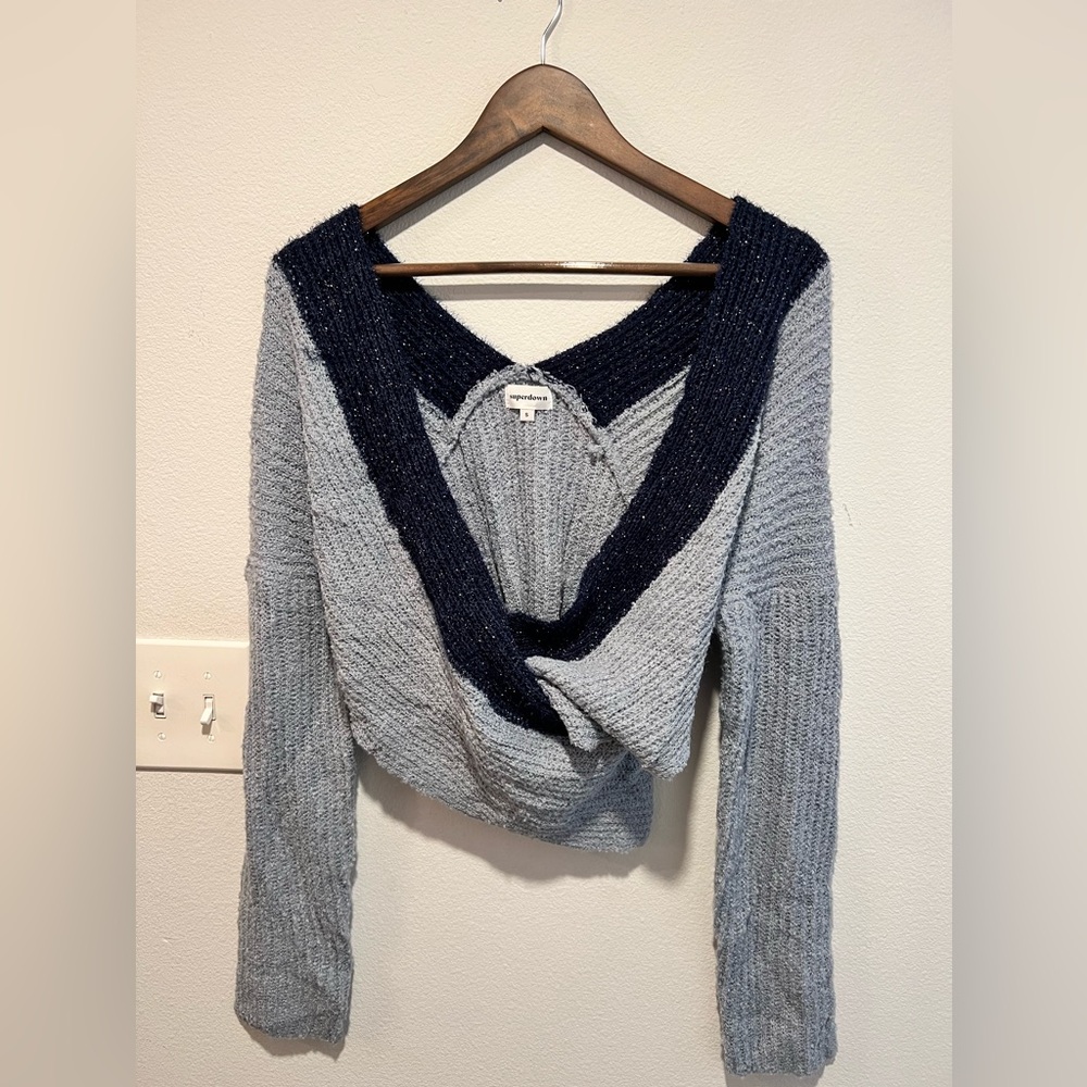 Superdown off shoulder sweater, size S